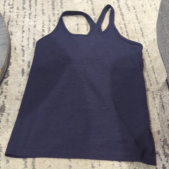 lululemon athletica Blue Fitted Ribbed Sleeveless Tank Top - Picture 9 of 11